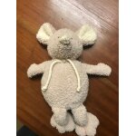 Doudou peluche souris beige happy horse 25 cm