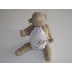 Doudou pickwick otarie ours beige couche papillon elastique 30cms