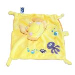 Doudou plat crabe jaune mots d'enfants siplec leclerc 4 noeuds pieuvre