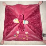 Doudou plat papillon simba toys benelux rose fleurs coeurs 24 cm Doudou plat papillon simba toys benelux rose fleurs coeurs 24 cm
