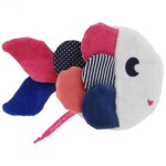 Doudou poisson dpam lotdou blanc bleu rose peluche du pareil au mme