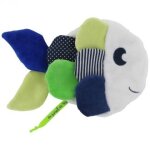 Doudou poisson dpam spidou blanc bleu jaune vert anis peluche du pareil au même Doudou poisson dpam spidou blanc bleu jaune vert anis peluche du pareil au même