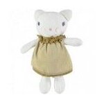 Doudou premaman ours dore robe pantin - 35 cm nuit magique