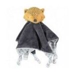 Doudou premaman renard gris plat - 25 x 25 cm