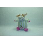 Doudou peluche vache la folie des poupons eluz