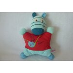 Doudou zebre semi plat pommette Doudou zebre semi plat pommette