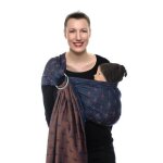 Echarpe de portage bb - sling ornate blue