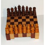Echiquier en bois plateau en 3 d alortujou jeux d'échecs Echiquier en bois plateau en 3 d alortujou jeux d'échecs