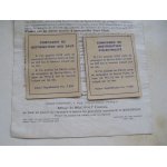 Elements du jeu de monopoly de 1947 - cartes  titre de propriete   compagnies de distribution eaux et ...