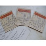 Elements du jeu de monopoly de 1947 - cartes  titre de propriete   orange