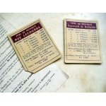 Elements du jeu de monopoly de 1947 - cartes  titre de propriete   violet