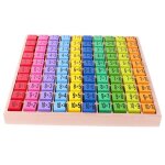 Enfant jouet educatif table de multiplication en bois plateau jeu de calcul mathmatiques cadeau