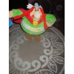 Ensemble de 2 peluches ob�lix et son menhir a scratcher , coloris multicolores , yeux brod�s , hauteur ...