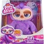 � fifi the flossing sloth � peluche dansante de paresseux violet