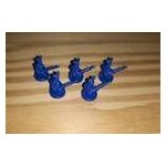 Figurine 5 soldats bleus pour completer votre jeu risk.