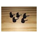 Figurine 5 soldats noirs pour completer votre jeu risk.
