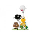 Figurine super mario bros - set d'accessoires et ennemis pack d 10cm