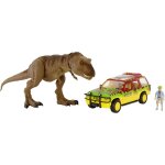 Figurine t rex et vehicule explorer 4x4 - jurassic world