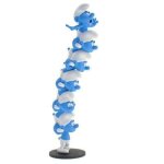 Figurine schtroumpf : la colonne des schtroumpfs