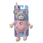 Gipsy - 070130 - doudou - petit musical pomme - souris - rose - 20 cm