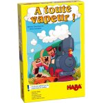 Haba a toute vapeur ! un jeu de collecte sur les trains haut en couleur