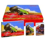 Hornby trains robert frederick's premium playing card games set boxed tin