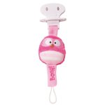 Jemini luminou booh accroche - tétine chouette rose Jemini luminou booh accroche - tétine chouette rose