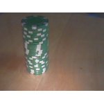 Jetons poker dice x 25 vert 11, 5gr