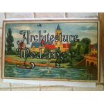 Jeu ancien de construction en bois architecture moderne