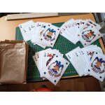 Jeu de cartes a jouer dos de deck spirale