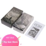 Jeu de cartes de tarot dore, jeu de société de fête en famille, pour raconter la fortune Jeu de cartes de tarot dore, jeu de société de fête en famille, pour raconter la fortune