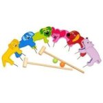 Jeu de croquet en bois buitenspeel
