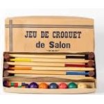 Jeu de croquet de salon vintage 6 maillets, boules, avec 10 arcades, 1 quille colorée, 1 arcade de but ... Jeu de croquet de salon vintage 6 maillets, boules, avec 10 arcades, 1 quille colorée, 1 arcade de but ...