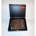 Jeu de dame design en metal coffret bois
