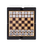 Jeu d'échecs magnétique de taille mini echiquier pliable d'échecs pour le camping Jeu d'échecs magnétique de taille mini echiquier pliable d'échecs pour le camping