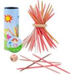 Jeu de mikado rouge dans boite mtal