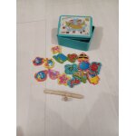 Jeu de peche a la ligne, boite en metal