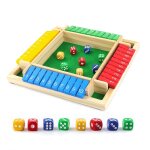 Jeu shut the box, jeu de socit en bois pour 24 joueurs, jeu de socit familial classique