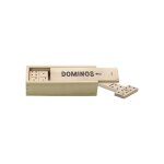 Jeu de societe dominos en bois - coffret en bois