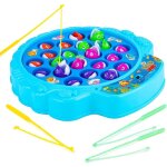 Jeu de société de pêche electronique sans bpa pour 21 poissons et cannes a pêche Jeu de société de pêche electronique sans bpa pour 21 poissons et cannes a pêche