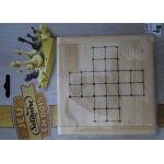 Jeu de solitaire en bois de voyage