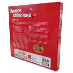 Jeu traditionnel dames chinoises en bois massif naturel - 28 cm - 130003080