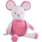 Jouet doudou souris rose