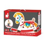 Jouets d'eveil cheval a bascule punchy (bois)
