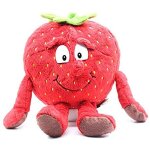 Jouet en peluche, 1 pice de fruits et lgumes en peluche pour enfants, motif fraise