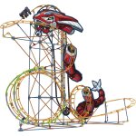 K'nex - thrill rides montagne russe fusible strike, 540 pices (fabrique de jouets 41228. 0)
