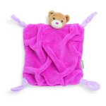 Kaloo plume framboise ours en peluche doudou