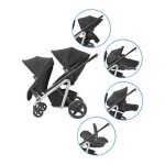 Kit double pour poussette duo lila nomad black
