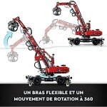 Lego 42144 technic la grue de manutention, jeu de construction éducatif, engin de chantier jouet, ... Lego 42144 technic la grue de manutention, jeu de construction éducatif, engin de chantier jouet, ...