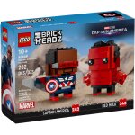 Lego brickheadz - figurines de captain america et hulk rouge - 40668